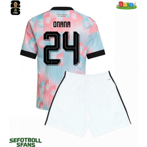 Belgien Amadou Onana #24 Bortaställ Barn VM 2026 Kortärmad (+ Korta byxor) Belgien Amadou Onana #24 Bortaställ Barn VM 2026 Kortärmad (+ Korta byxor)